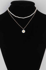 Daisy Flower Pendant Necklace