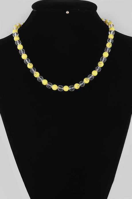 Beaded Smiley Face Necklace