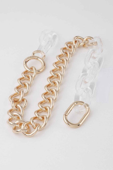 Clear Double Chain Necklace