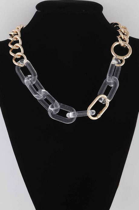 Clear Double Chain Necklace
