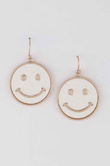 Jeweled Smiley Face Earrings