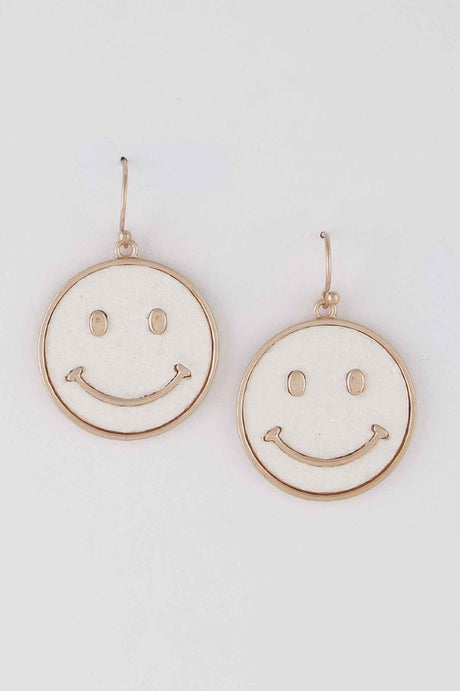 Jeweled Smiley Face Earrings