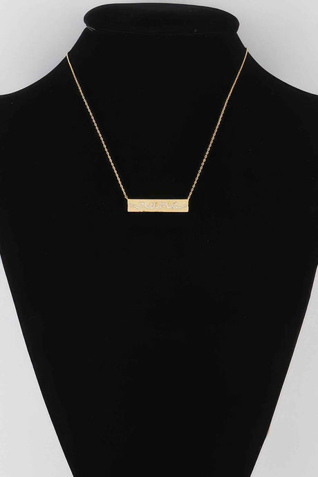 Jeweled Mama Pendant Necklace