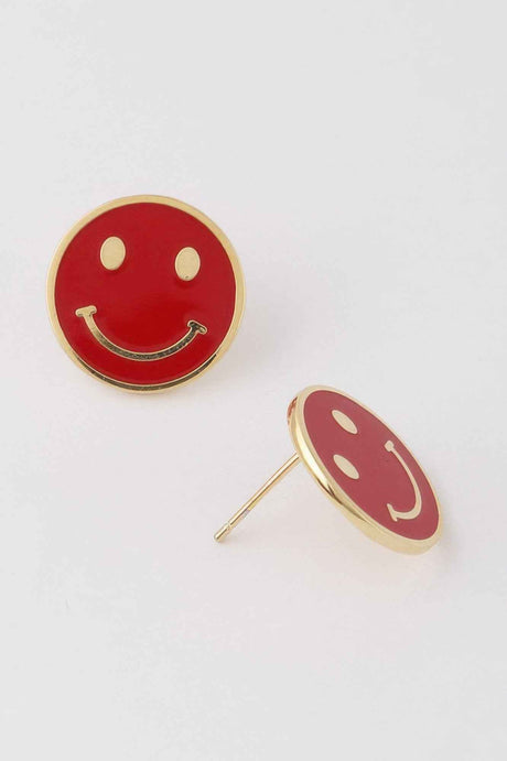 Smiley Face Stud Earrings