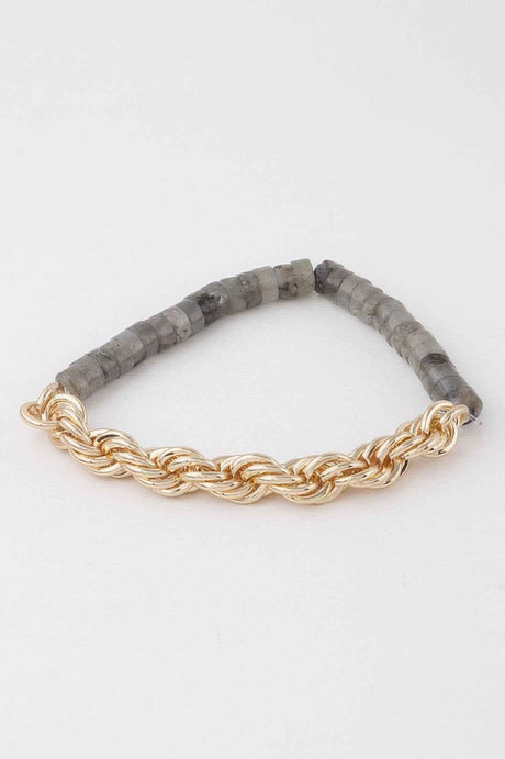 Stone N Chain Bracelet