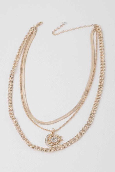 Sun N Moon Chain Necklace