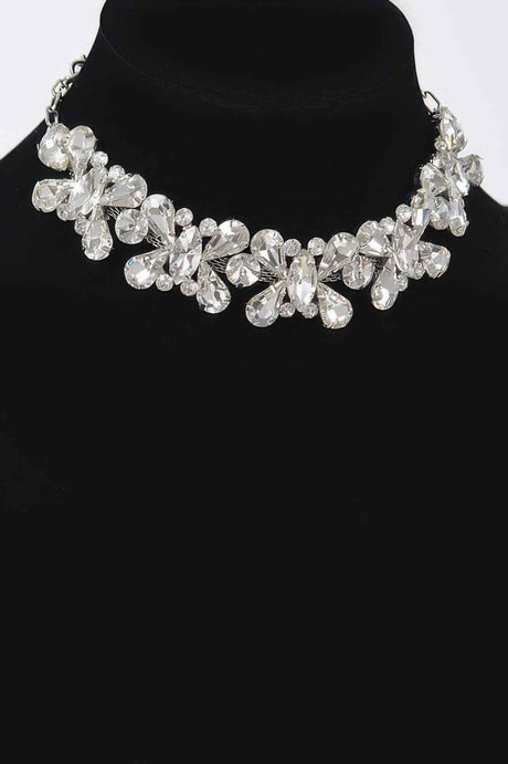 Ab Stone Earring And Necklace Set