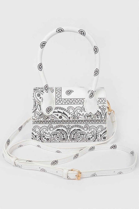 Bandana Single Handle Flap Crossbody Bag