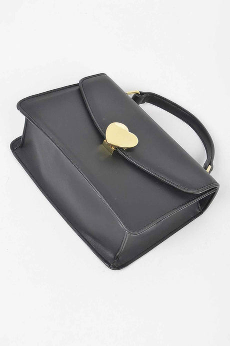 Heart Metal Top Handle Clutch