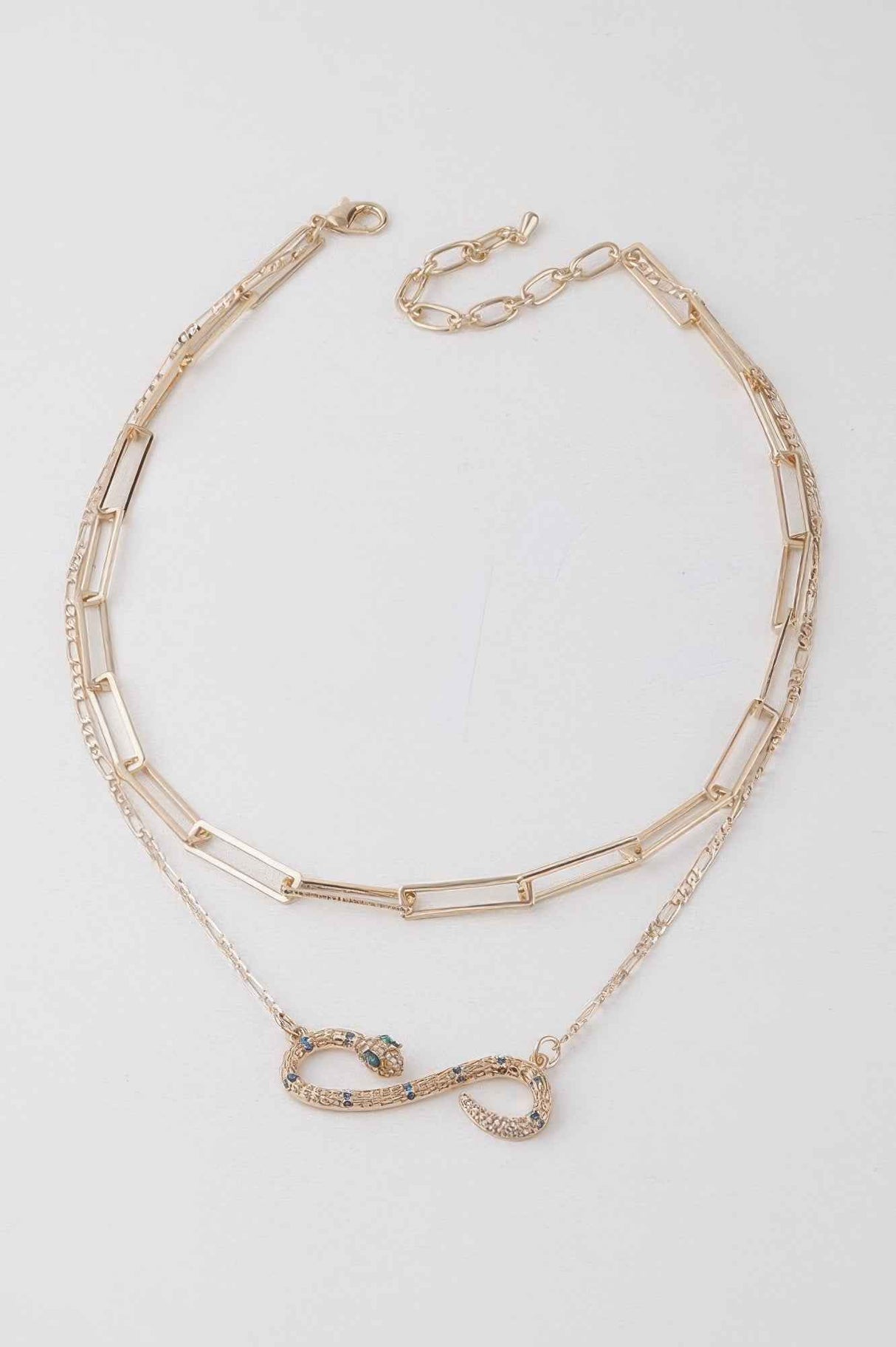 Infinity Snake Pendant Necklace