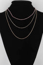 Multi Stone N Link Chain Necklace