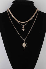 Jeweled Shining Stars Necklace