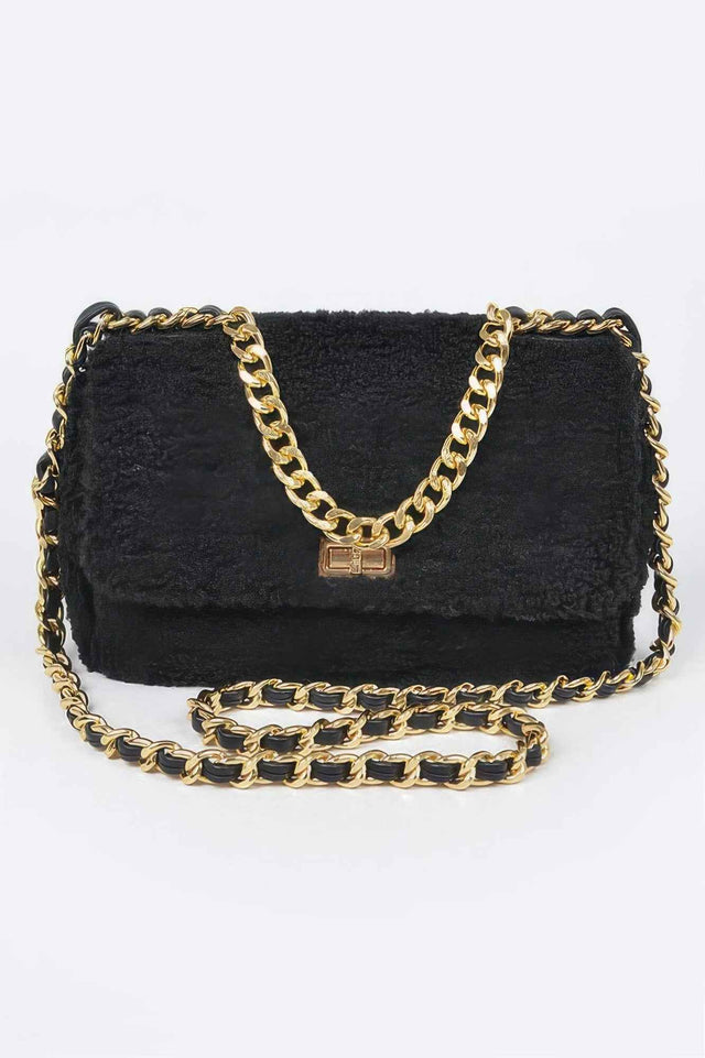 Faux Fur Shoulder Bag