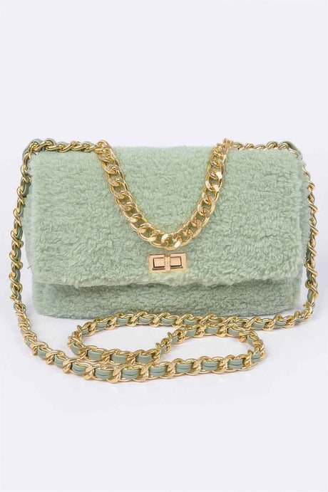 Faux Fur Shoulder Bag