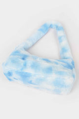 Tie Dye Fur Shoulder Bag