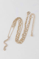 Jeweled Snake Pendant Necklace