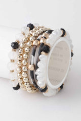 Multi Bead N Crystal Bracelets