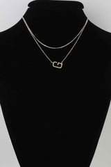 Polished G Pendant Chain Necklace