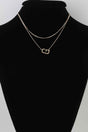 Polished G Pendant Chain Necklace