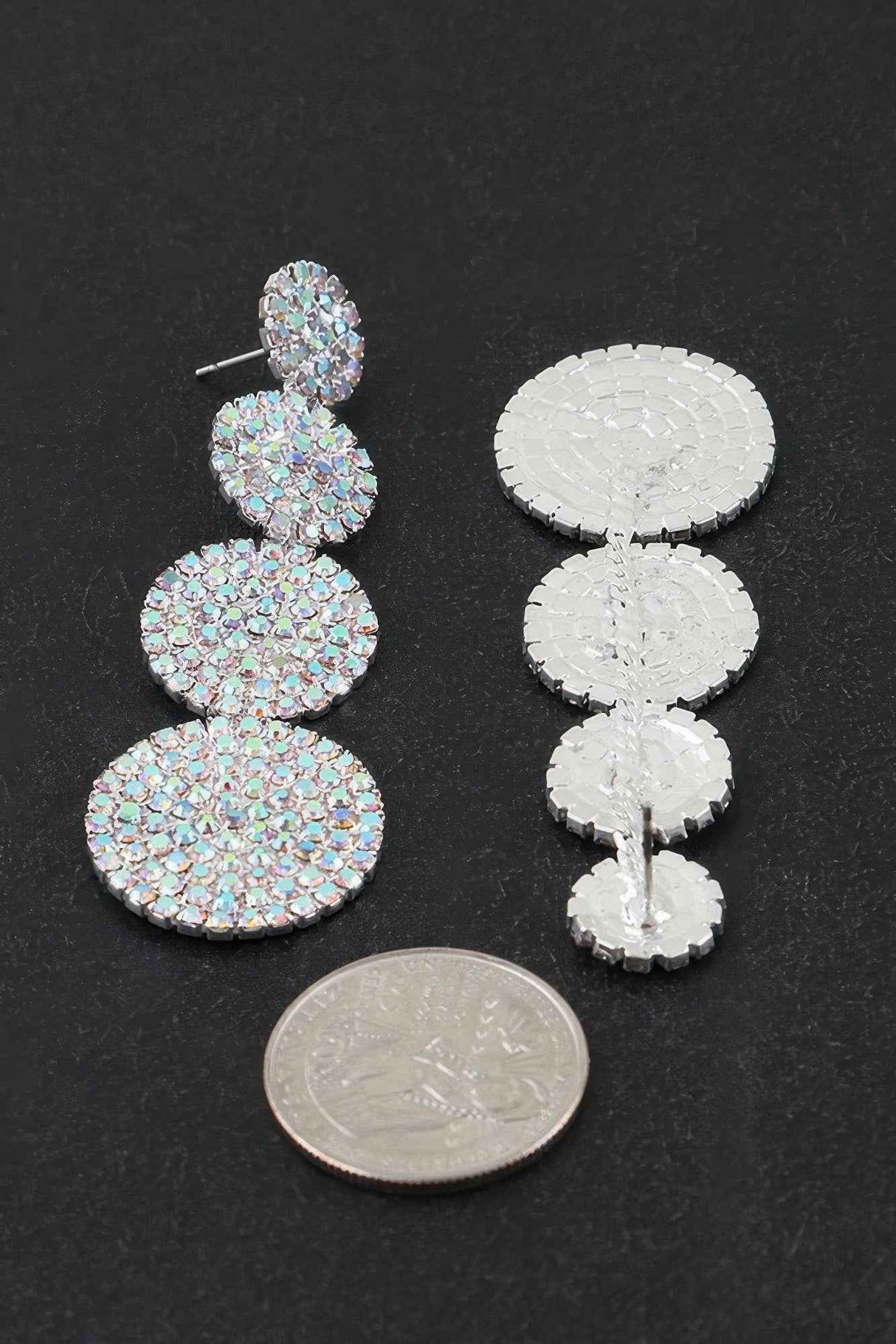 Bedazzled Disco Ball Drop Earrings