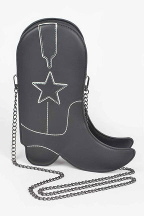 Cowboy Boots Crossbody Chain Bag