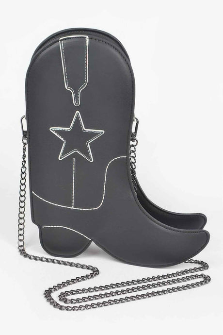 Cowboy Boots Crossbody Chain Bag