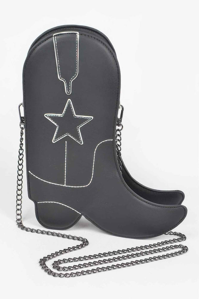 Cowboy Boots Crossbody Chain Bag
