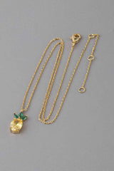 Tropical Pineapple Pendant Necklace