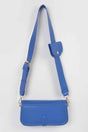 Faux Leather Crossbody Bag W/mini Pouch
