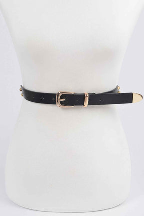 Chain Faux Leather Belt