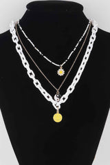 Multi Pendant Chain Necklace