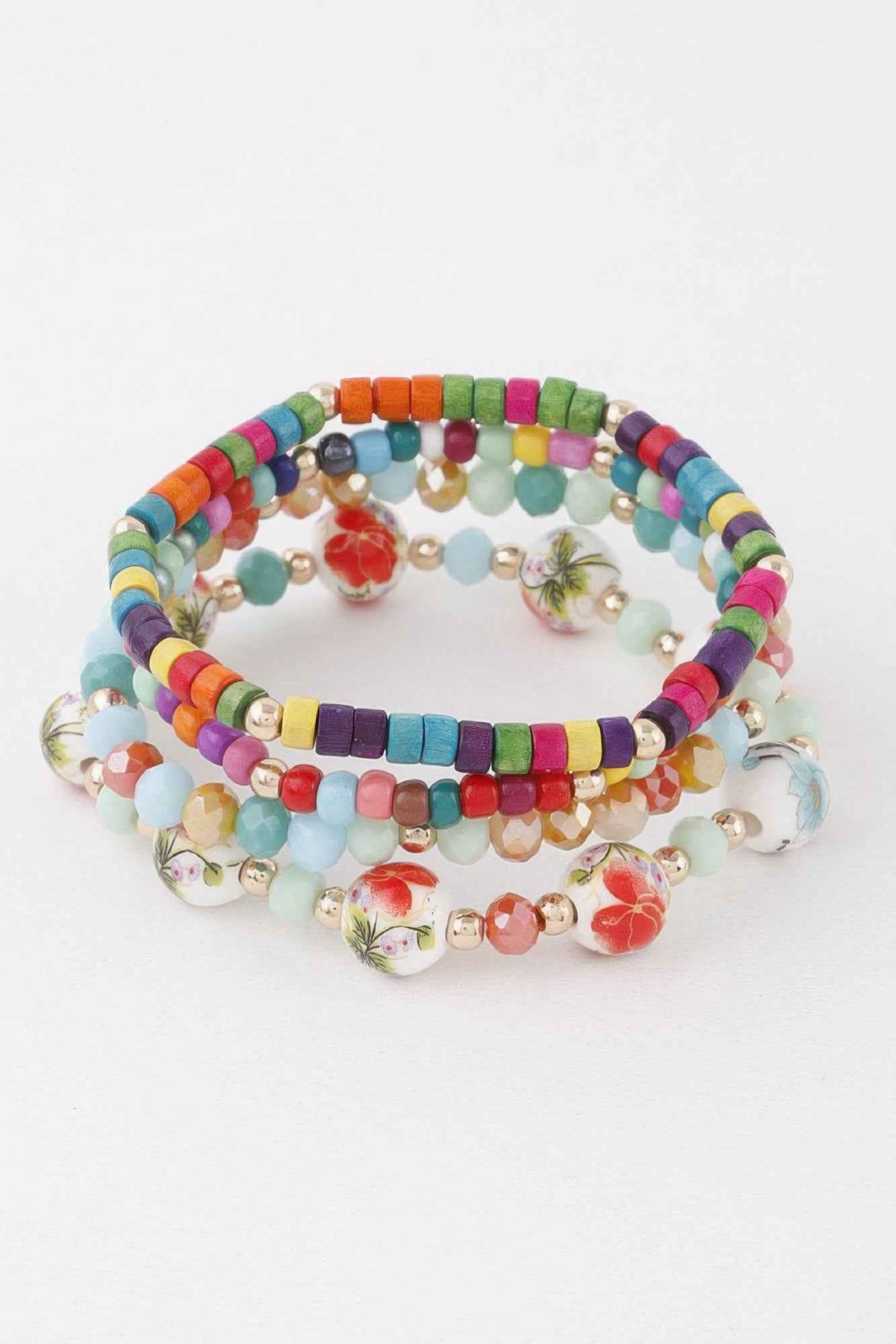 Flower Beaded Bracelet