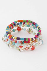 Flower Beaded Bracelet