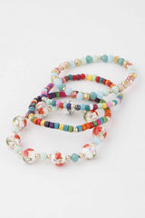 Flower Beaded Bracelet