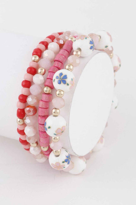 Flower Beaded Bracelet