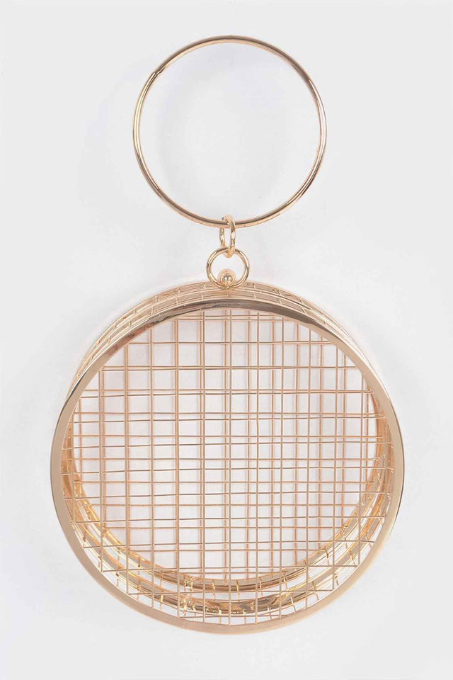 Metal Wire Round Clutch