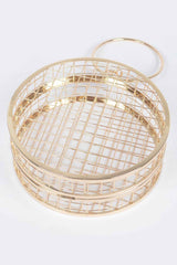 Metal Wire Round Clutch