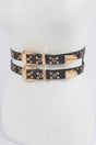 Studded Two In One Waist Belt