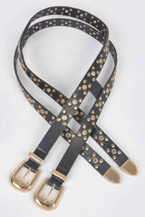 Studded Two In One Waist Belt