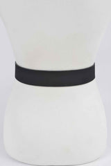 Two Buckle Faux Suede Belt