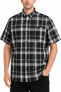 Oldschool Checkered Button Down Short Sleeve Shirt