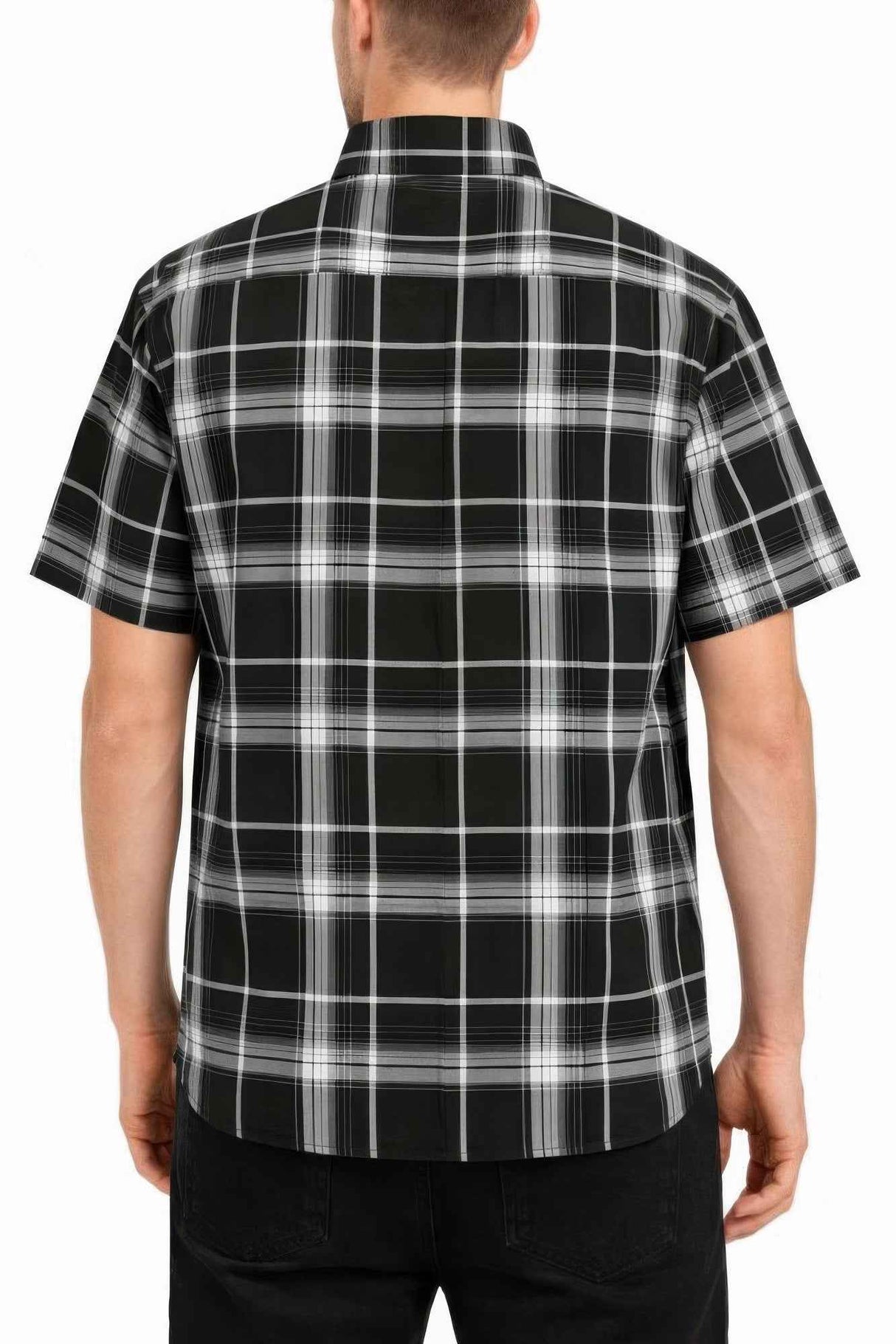 Oldschool Checkered Button Down Short Sleeve Shirt