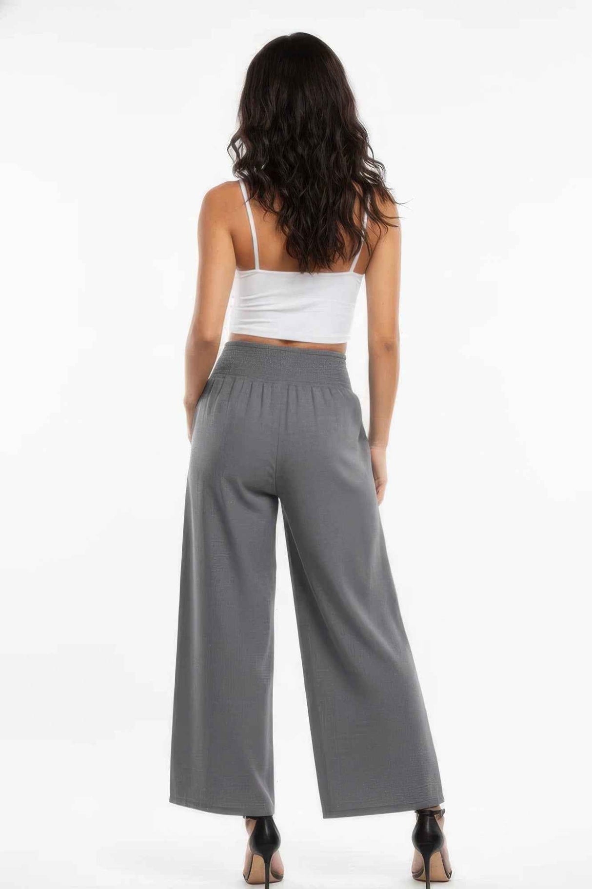 Lightweight High-waisted Wide-leg Lounge Pants