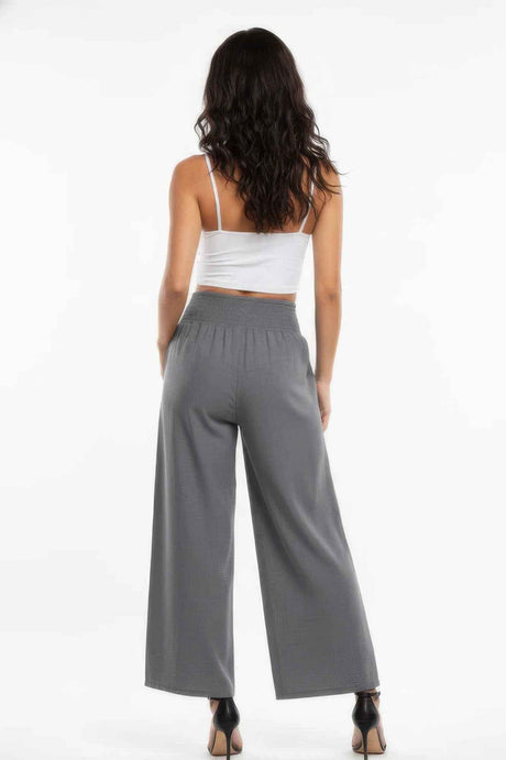 Lightweight High-waisted Wide-leg Lounge Pants