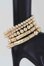 Polished Multi Beaded Tube Bracelet