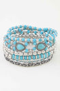 Antique Teardrop Beaded Bracelet