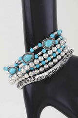 Antique Teardrop Beaded Bracelet