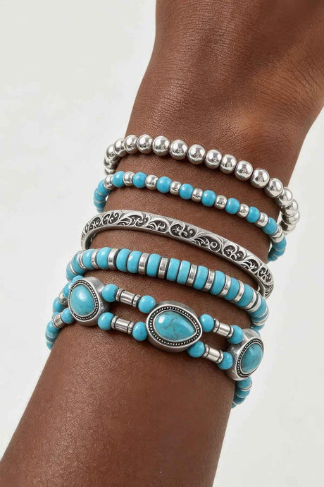 Antique Teardrop Beaded Bracelet