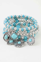 Antique Summer Hat Beaded Bracelet