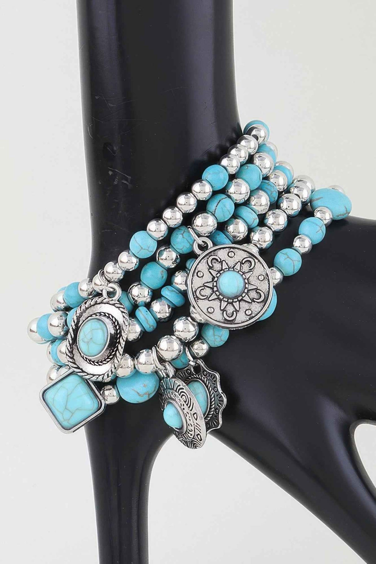 Antique Summer Hat Beaded Bracelet